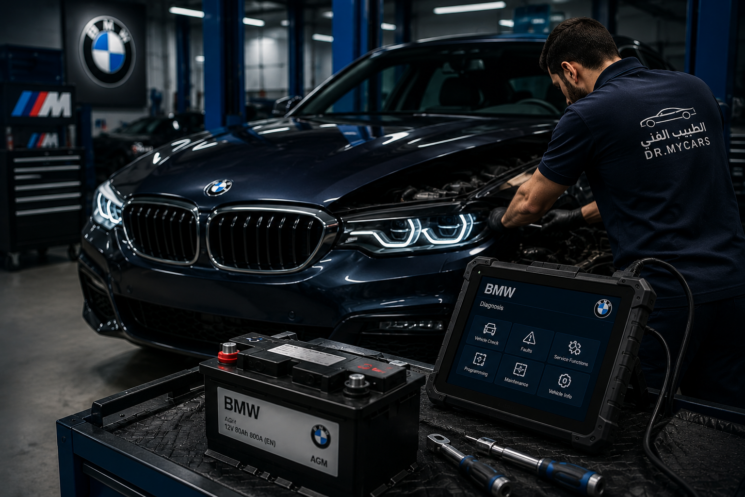 صيانة BMW في الرياض مع فحص وتشخيص احترافي في مركز الطبيب الفني