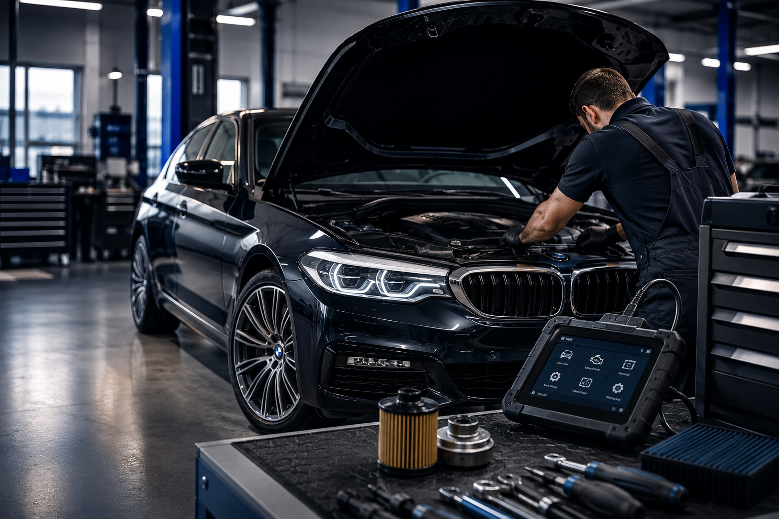 صيانة بي ام الرياض مع فحص وتشخيص احترافي لجميع سيارات BMW في مركز الطبيب الفني
