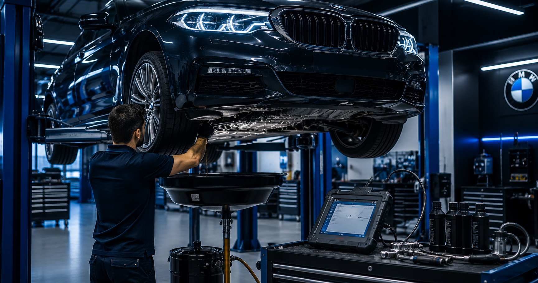 صيانة قير BMW وتغيير زيت القير في الرياض مع فحص وتشخيص احترافي